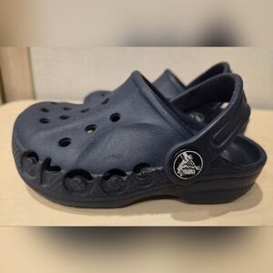 CROCS Baya Toddler/Infant Shoes Size 7 Navy Blue